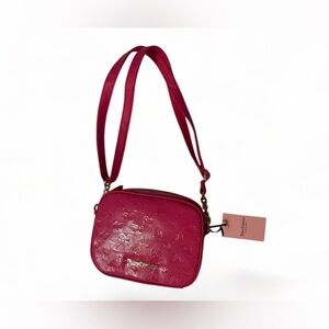 Juicy Couture Juicy Pink Emboss Bestsellers Chain Up Camera Crossbody Bag$79